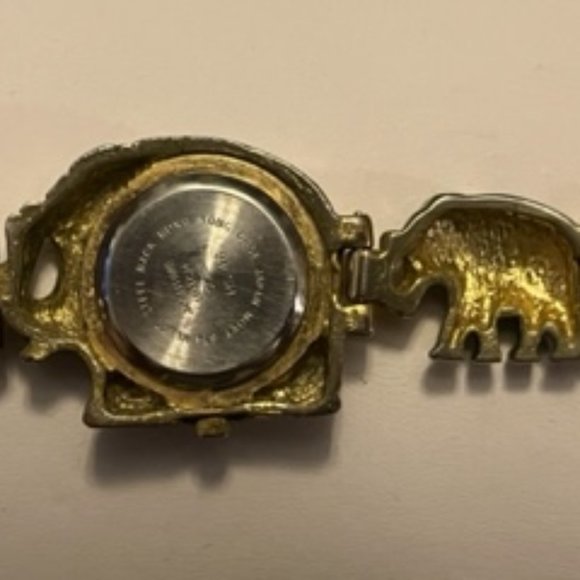 Elephants linked trunk to tail stainless steel watch, now a bracelet. - Picture 3 of 3